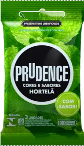 Imagem de Preservativo Prudence Hortelã com 3 unidades